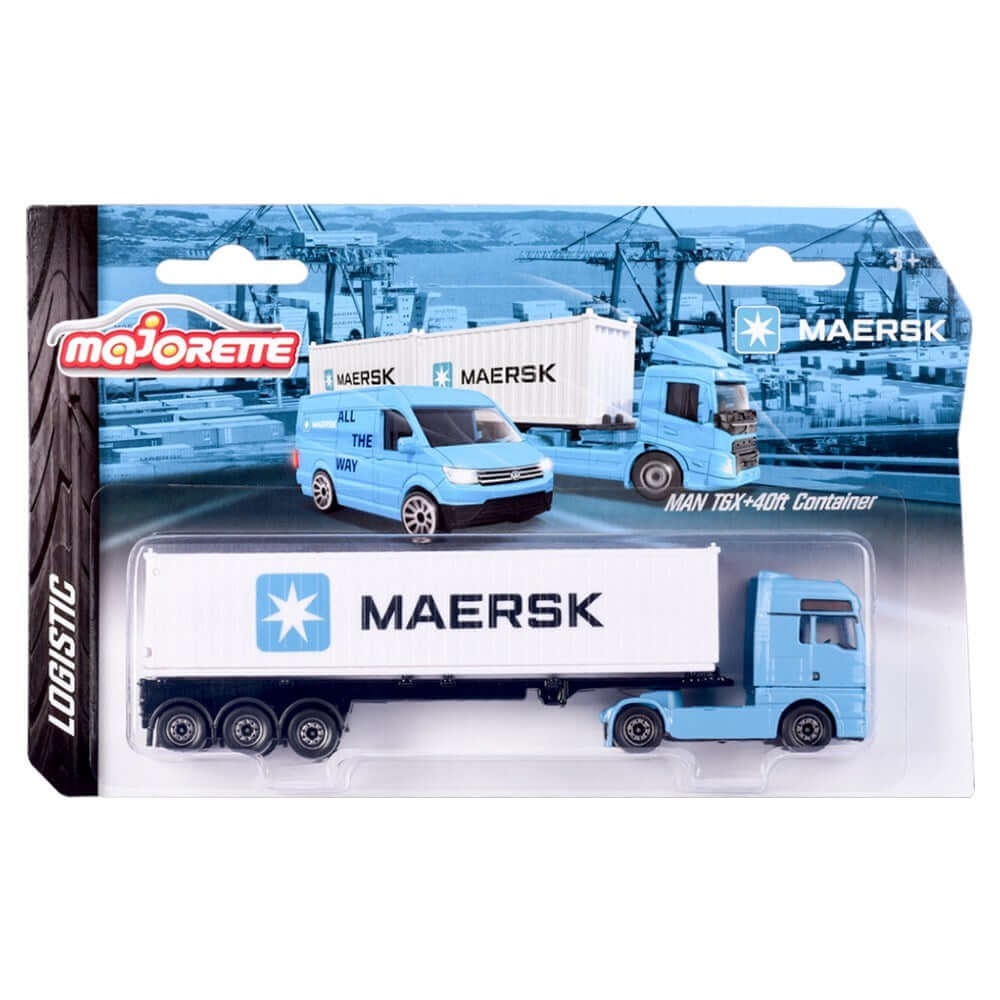 Majorette Logistic Maersk Series Man TGX+40ft Container - Roket Oyuncak