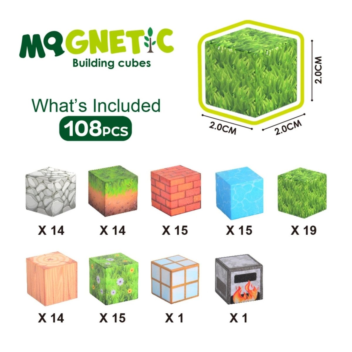 Manyetik Minecraft Tarzı 108 Parça Mıknatıslı Yapı Blok Seti - Roket Oyuncak