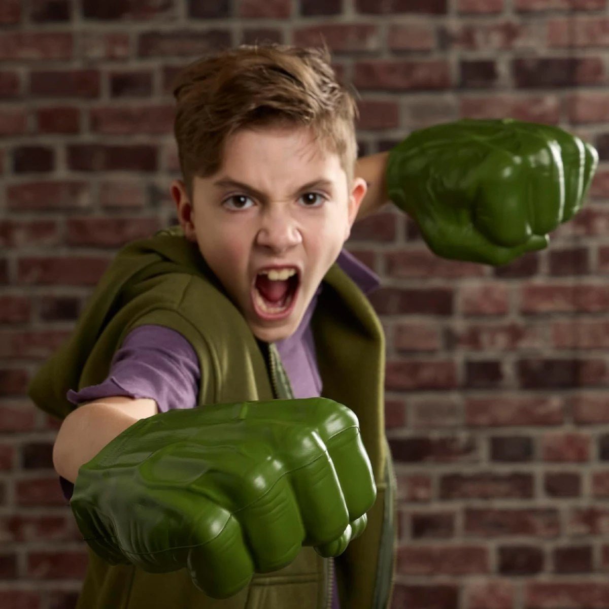 Marvel Spider-Man Brand New Day Hulk Gama Parçalama Yumrukları Yumuşak Köpükten Süper Kahraman Rol Yapma Seti - Roket Oyuncak