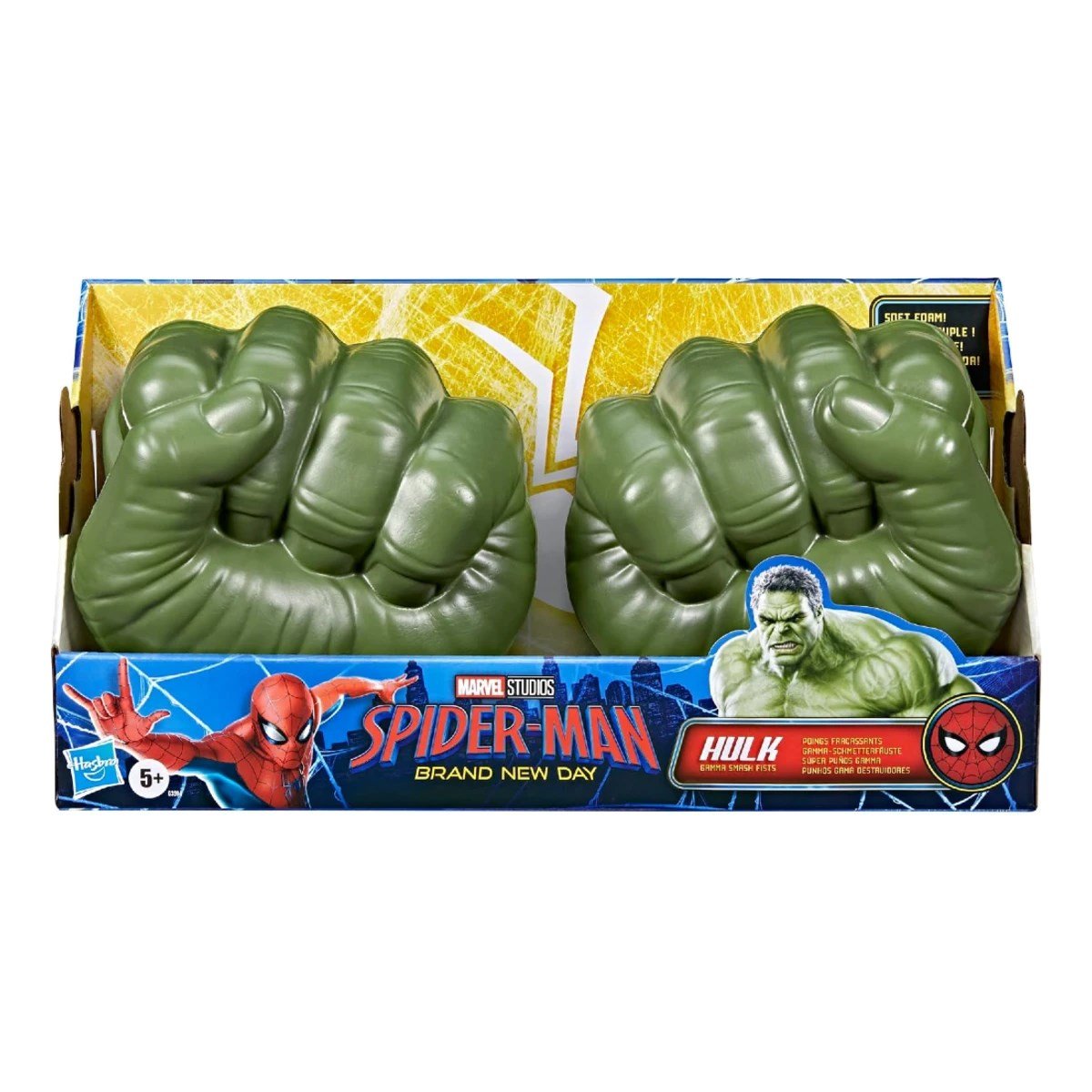 Marvel Spider-Man Brand New Day Hulk Gama Parçalama Yumrukları Yumuşak Köpükten Süper Kahraman Rol Yapma Seti - Roket Oyuncak