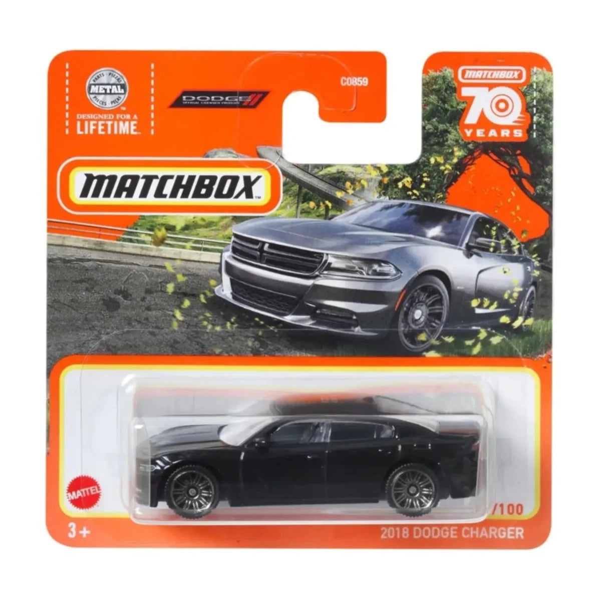 Matchbox 1:64 Tekli Arabalar 2018 Dodge Charger C0859 - HLD13 - Roket Oyuncak