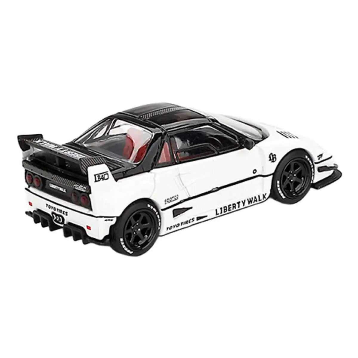 Mazda AZ - 1 Liberty Walk LB40 2024 Tokyo Auto Salon White RHD 1:64 Diecast Model Araba - Roket Oyuncak