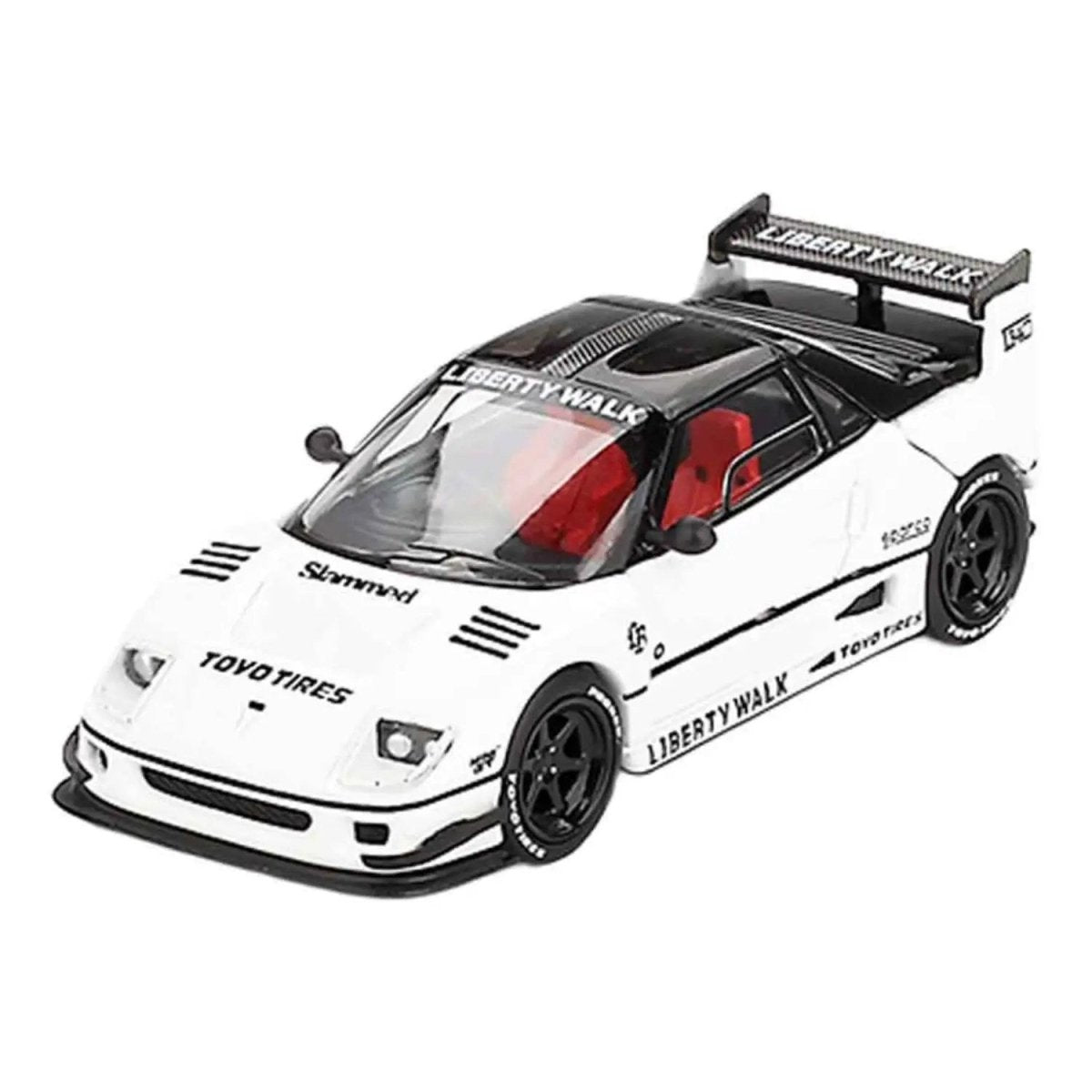 Mazda AZ - 1 Liberty Walk LB40 2024 Tokyo Auto Salon White RHD 1:64 Diecast Model Araba - Roket Oyuncak