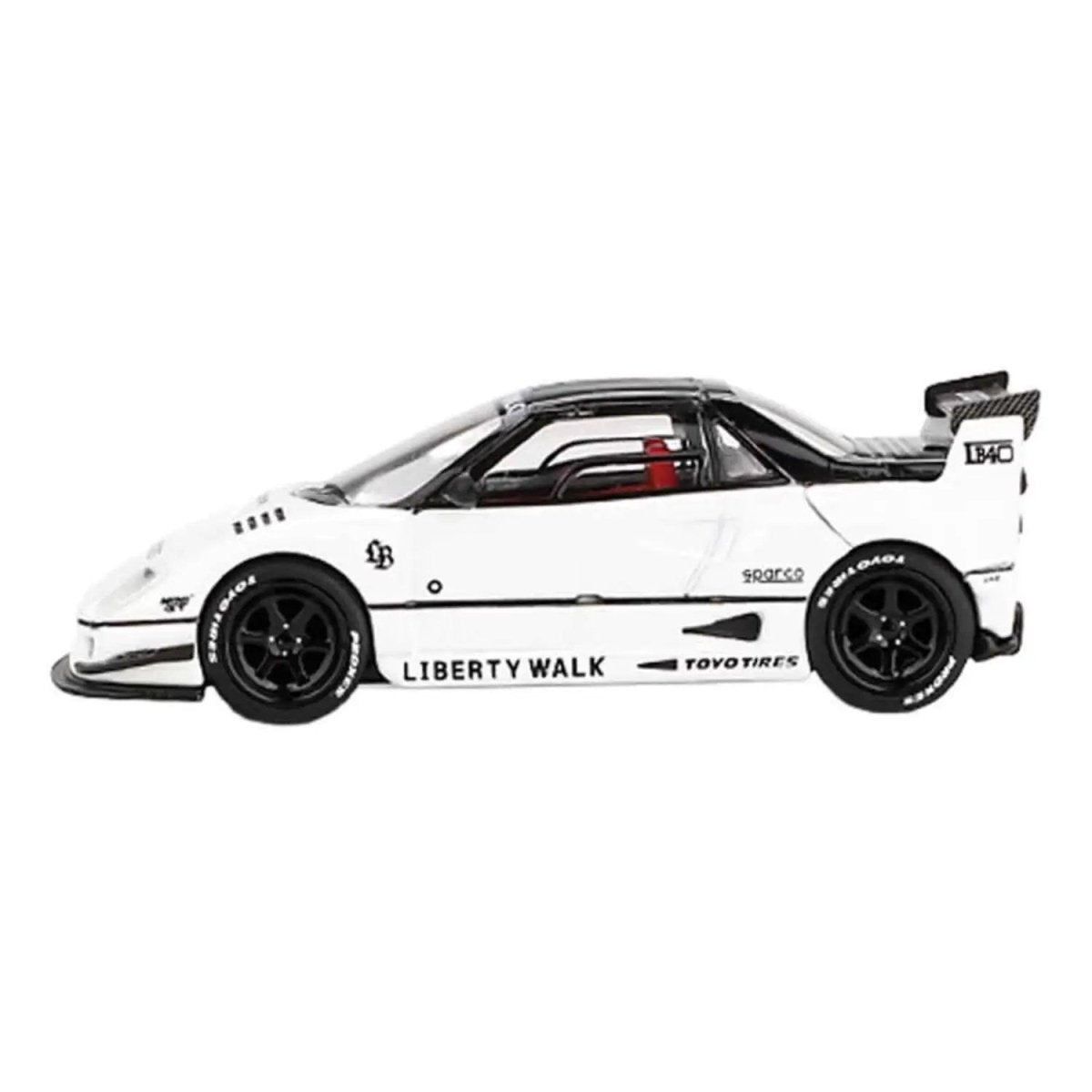 Mazda AZ - 1 Liberty Walk LB40 2024 Tokyo Auto Salon White RHD 1:64 Diecast Model Araba - Roket Oyuncak