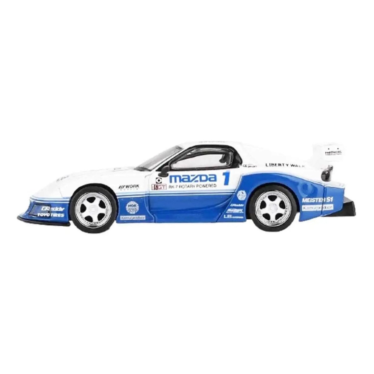 Mazda RX - 7 LB - Super Silhouette IMSA 1:64 Diecast Model Araba - Roket Oyuncak