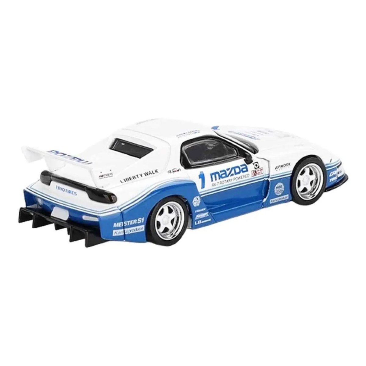 Mazda RX - 7 LB - Super Silhouette IMSA 1:64 Diecast Model Araba - Roket Oyuncak