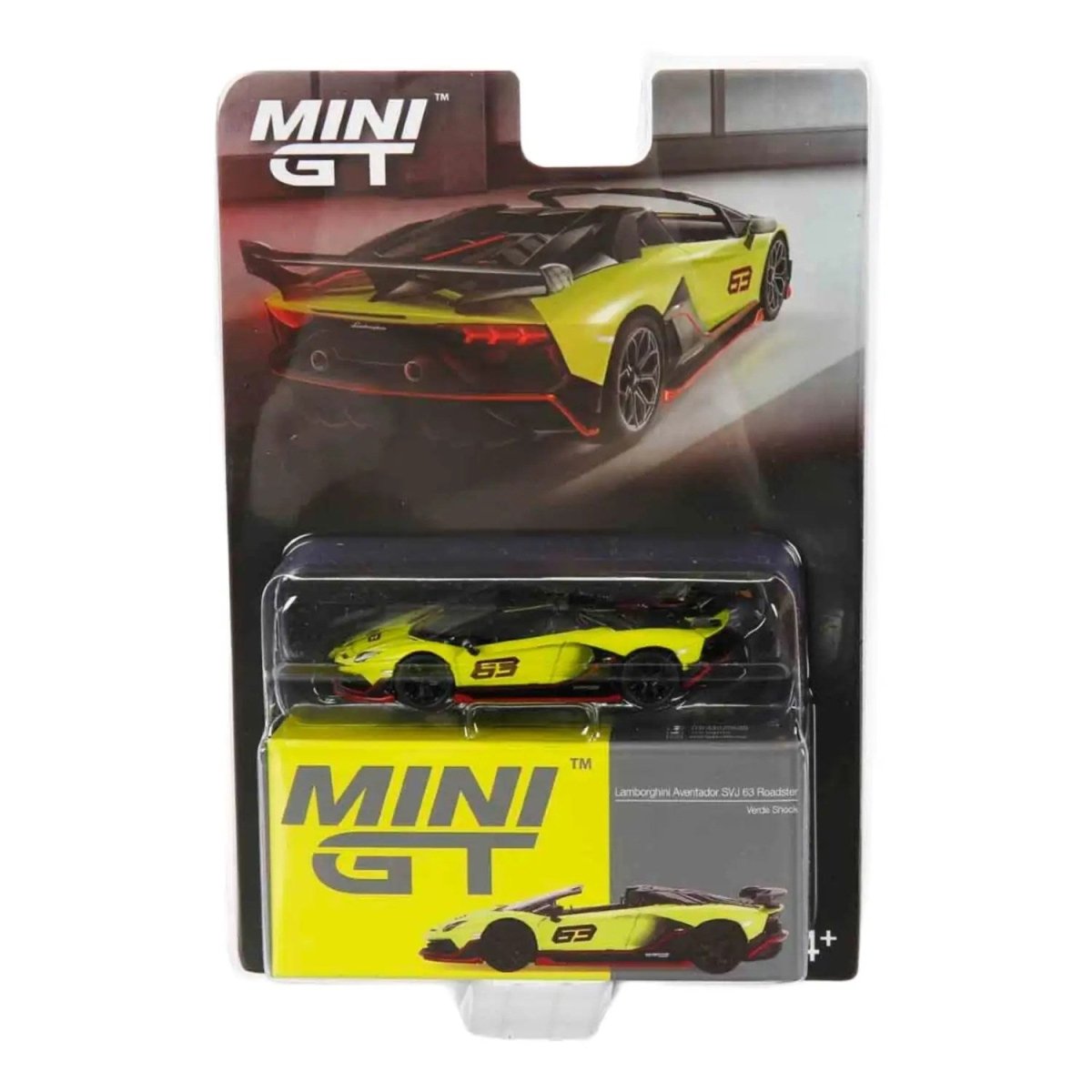 Mini GT 1:64 Lamborghini Aventador SVJ 63 Roadster Verde Shock MGT00887 - BL - Roket Oyuncak