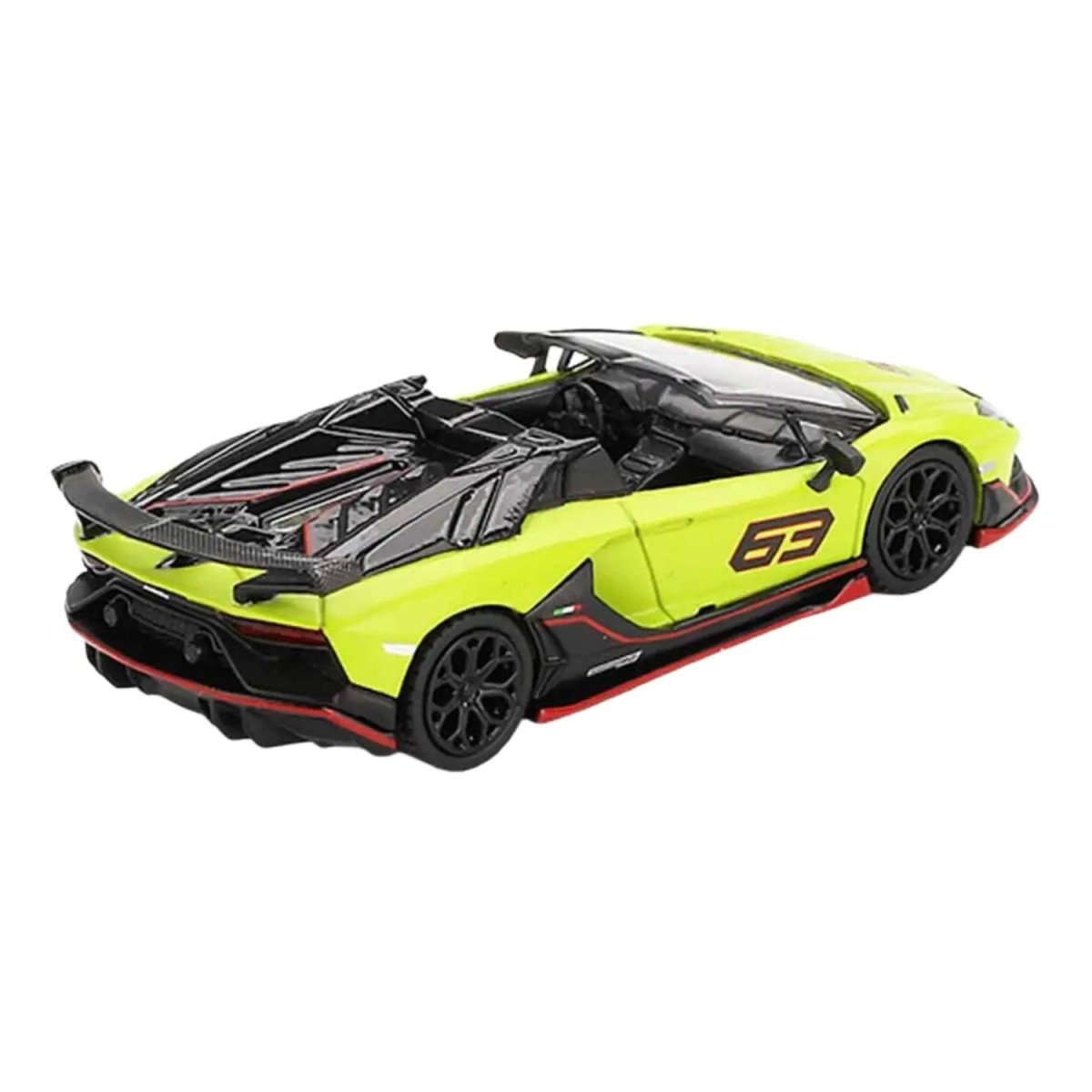 Mini GT 1:64 Lamborghini Aventador SVJ 63 Roadster Verde Shock MGT00887 - BL - Roket Oyuncak