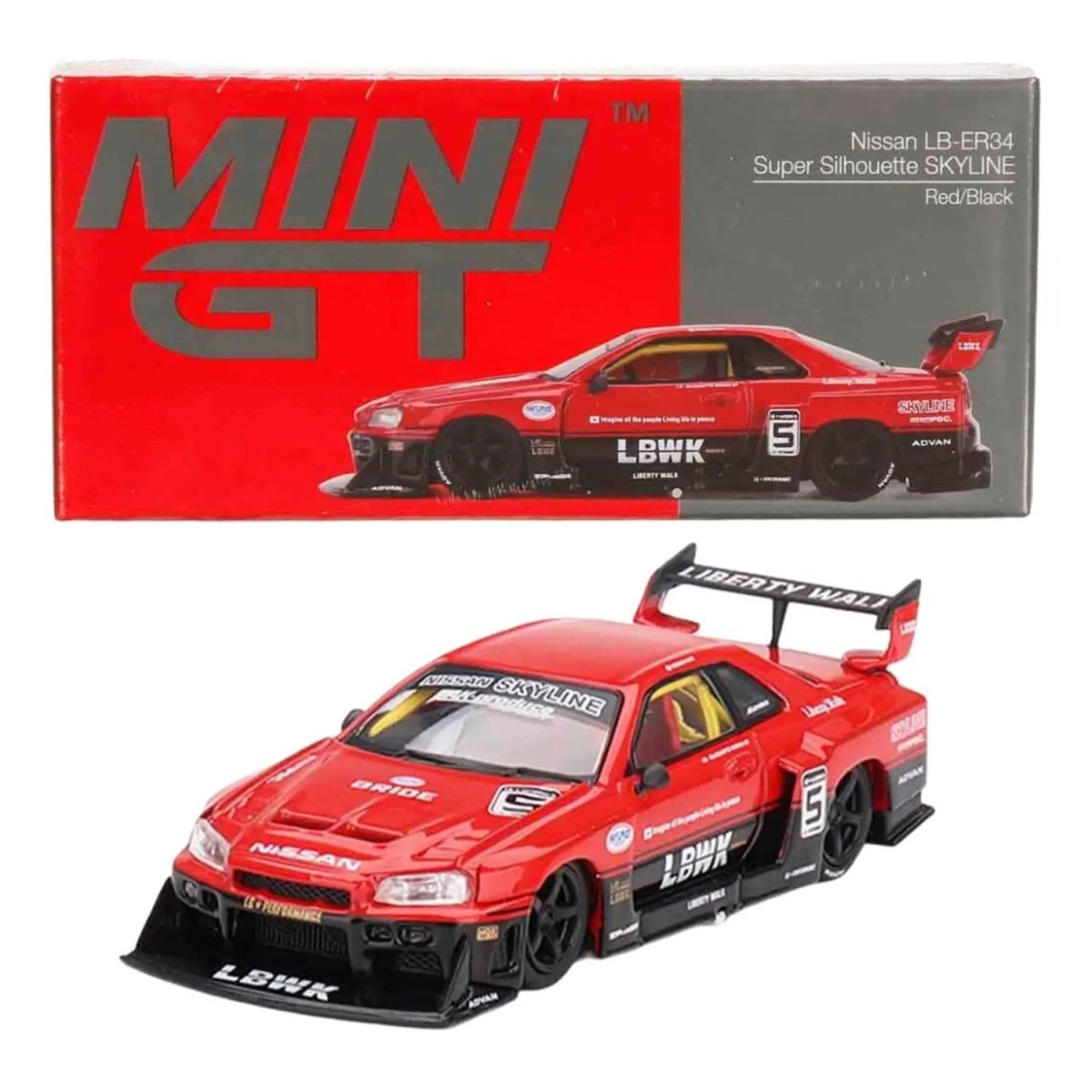 Mini GT 1:64 Nissan LB - ER34 Super Silhouette SKYLINE MGT00843 - Roket Oyuncak