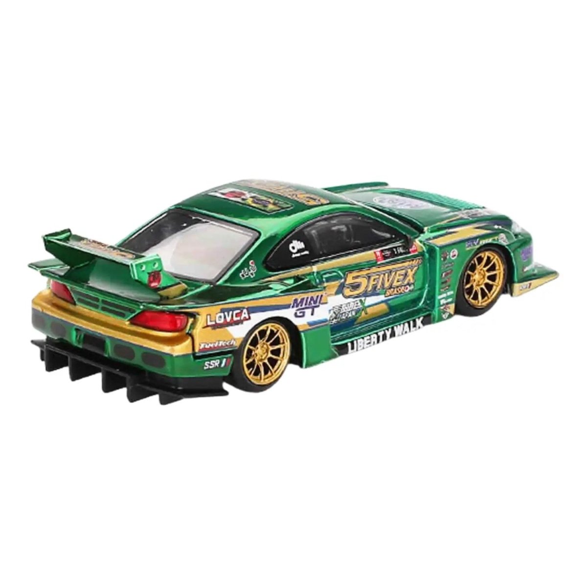 Mini GT 1:64 Nissan Silvia (S15) LB - Super Silhouette LBWK 2024 Fausto Racing MGT00858 - BL - Roket Oyuncak