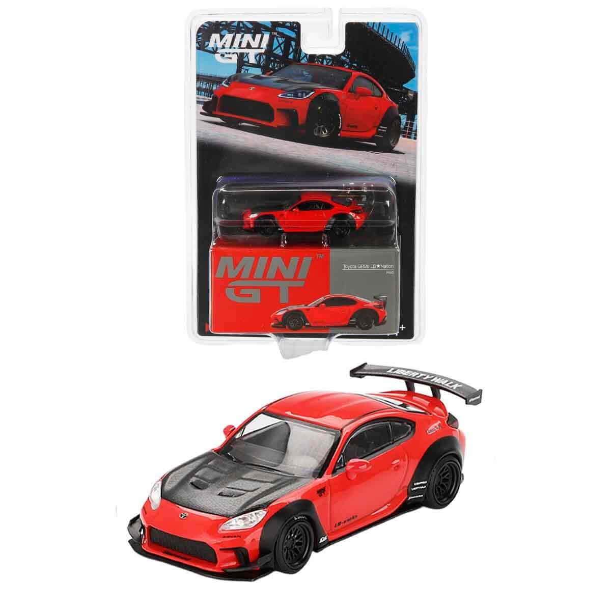 Mini GT 1:64 Toyota GR86 LB Nation Red MGT00885 - BL - Roket Oyuncak