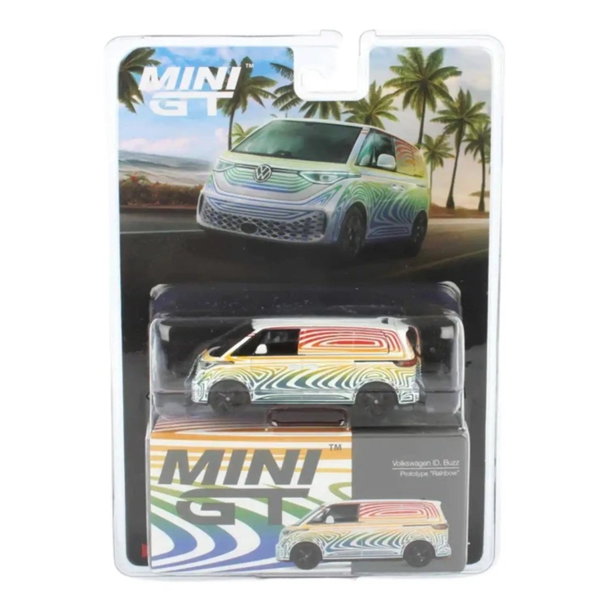 Mini GT 1:64 Volkswagen ID. Buzz Prototype “Rainbow” MGT00899 - BL - Roket Oyuncak