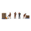Mini GT Figurine UPS Driver and Workers - Roket Oyuncak