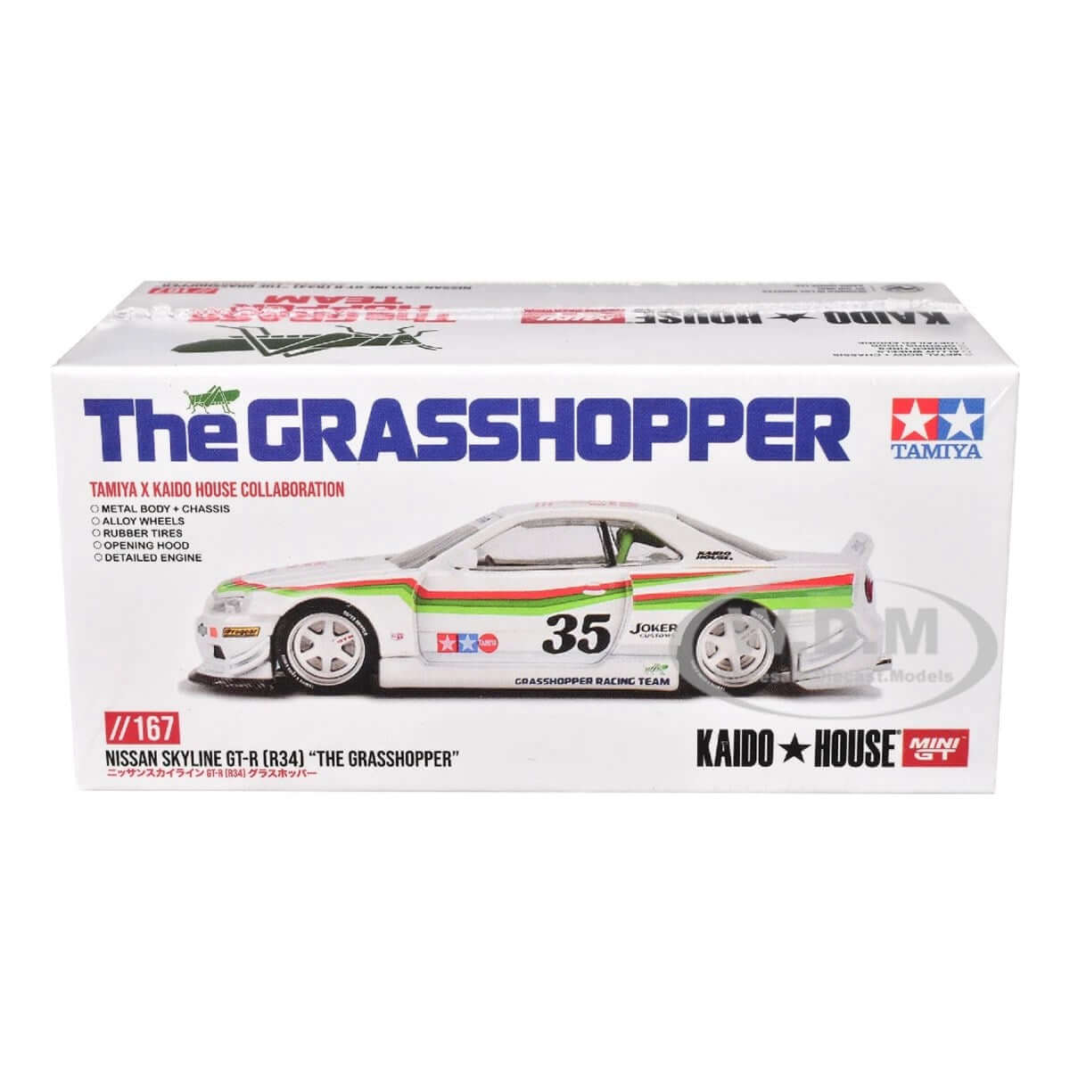 Mini GT Kaido House Nissan Skyline GT R R34 The Grasshopper - Roket Oyuncak