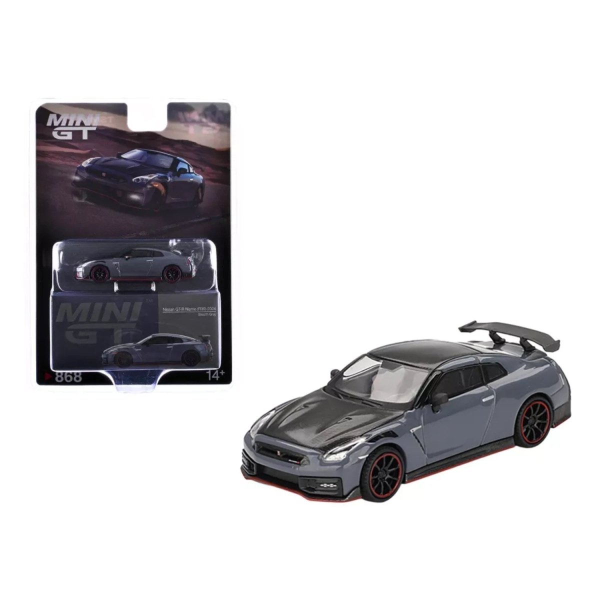 Mini GT Nissan GT - R Nismo R35 2024 Stealth Gray LHD - Roket Oyuncak