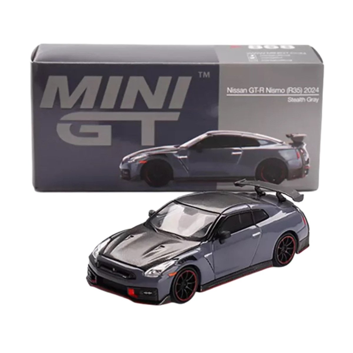 Mini GT Nissan GT - R Nismo R35 2024 Stealth Gray LHD - Roket Oyuncak