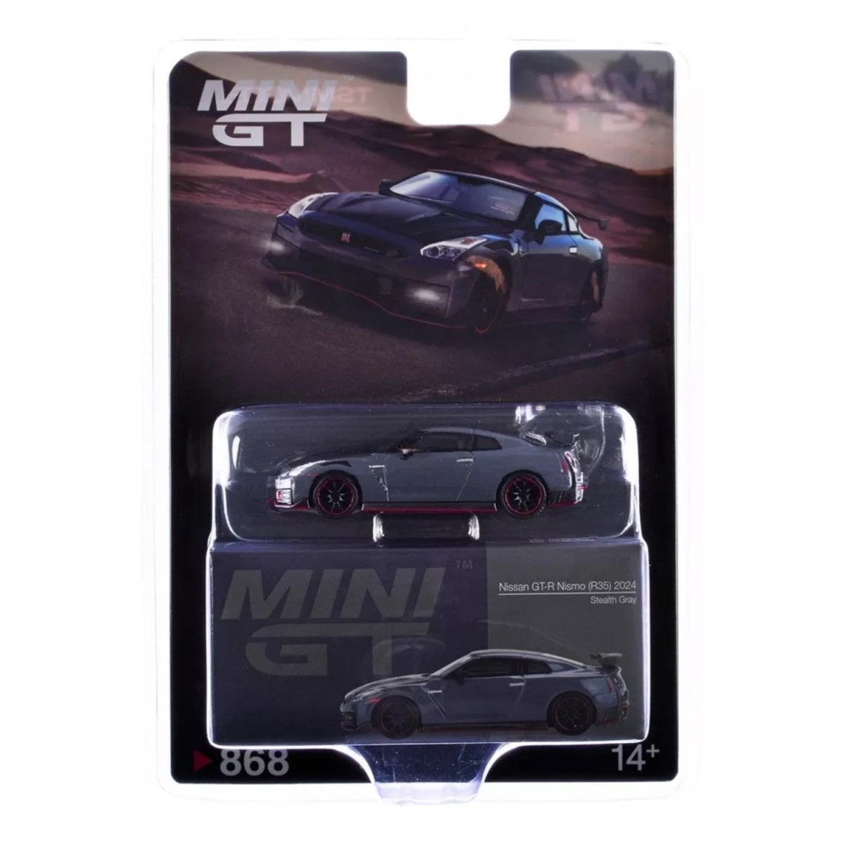 Mini GT Nissan GT - R Nismo R35 2024 Stealth Gray LHD - Roket Oyuncak