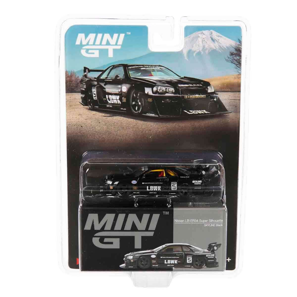 Mini GT Nissan LB ER34 Super Silhouette Skyline Black BL - Roket Oyuncak