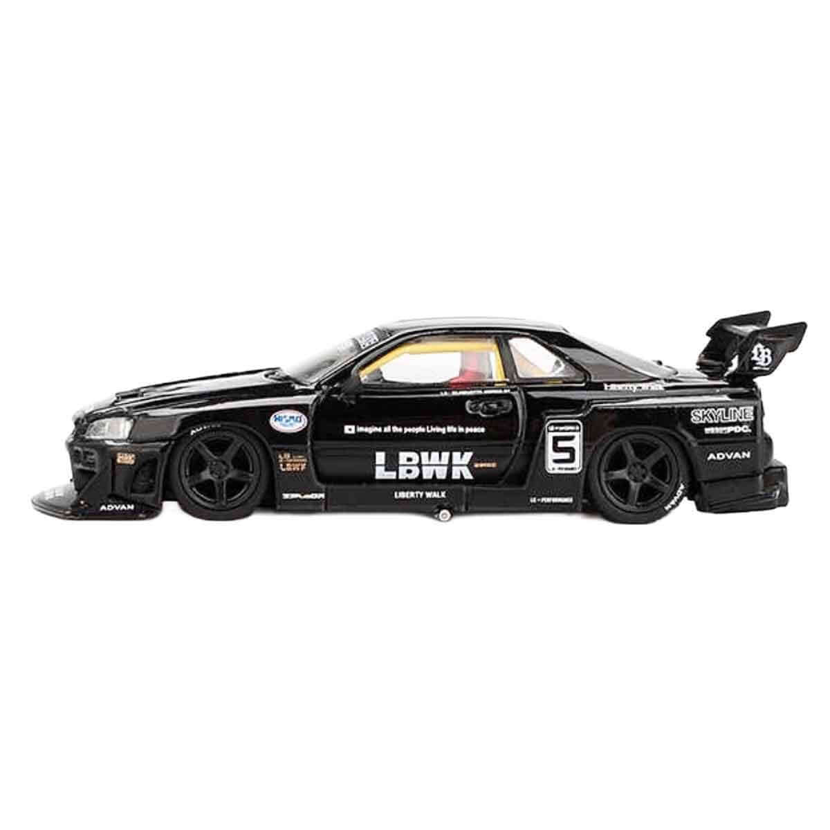 Mini GT Nissan LB ER34 Super Silhouette Skyline Black BL - Roket Oyuncak