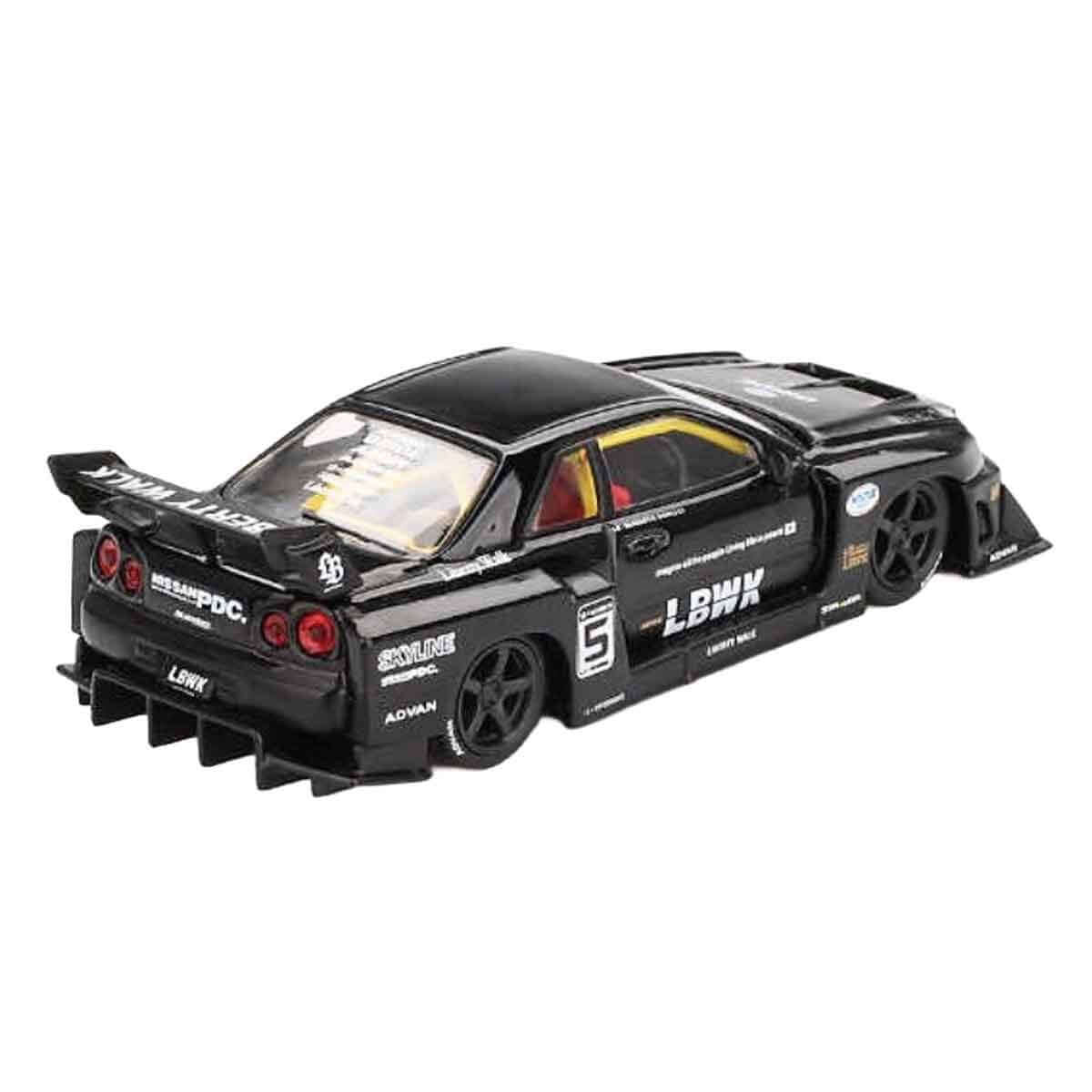 Mini GT Nissan LB ER34 Super Silhouette Skyline Black BL - Roket Oyuncak