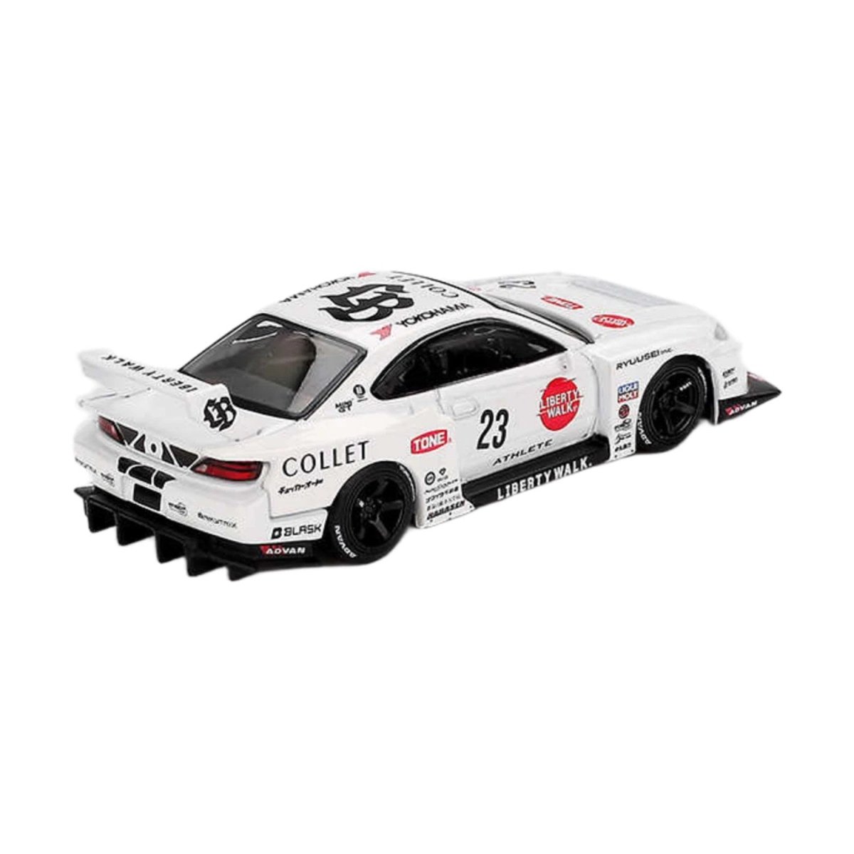 Mini GT Nissan LB - Super Silhouette S15 Silvia Athlete RHD - Roket Oyuncak