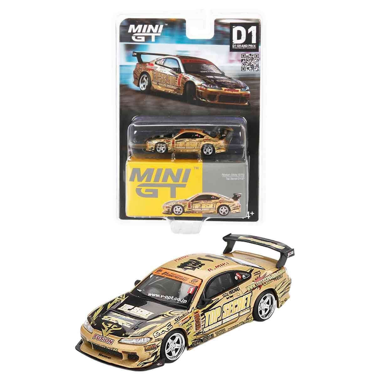 Mini GT Nissan Silvia S15 Top Secret D1GP MGT00714 - BL - Roket Oyuncak