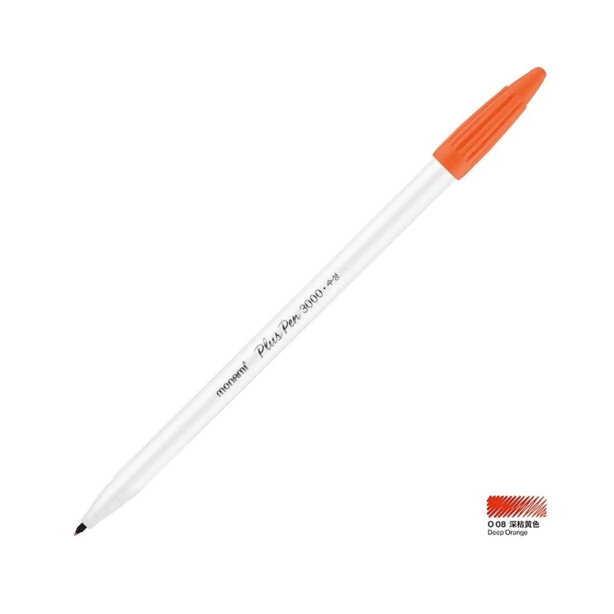Monami Plus Pen 3000 Fineliner Çizim Kalemi O06 Orange 0.38 mm İnce Uçlu Sanatsal Eskiz, İllüstrasyon ve Grafik Tasarım Kalemi - Roket Oyuncak