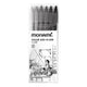 Monami Plus Pen 3000 Pigment Fineliner Çizim Kalemi 6'lı Set Gri Tonlar - Roket Oyuncak