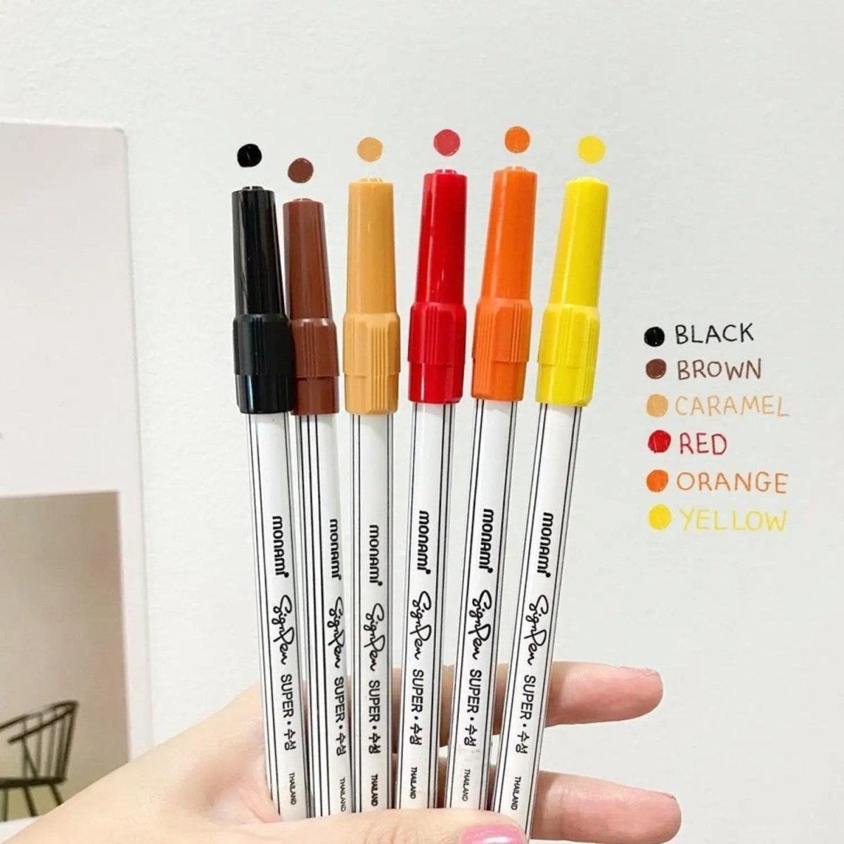 Monami Sign Pen Süper Kalem 12 Renkli Keçeli Kalem Seti - Roket Oyuncak