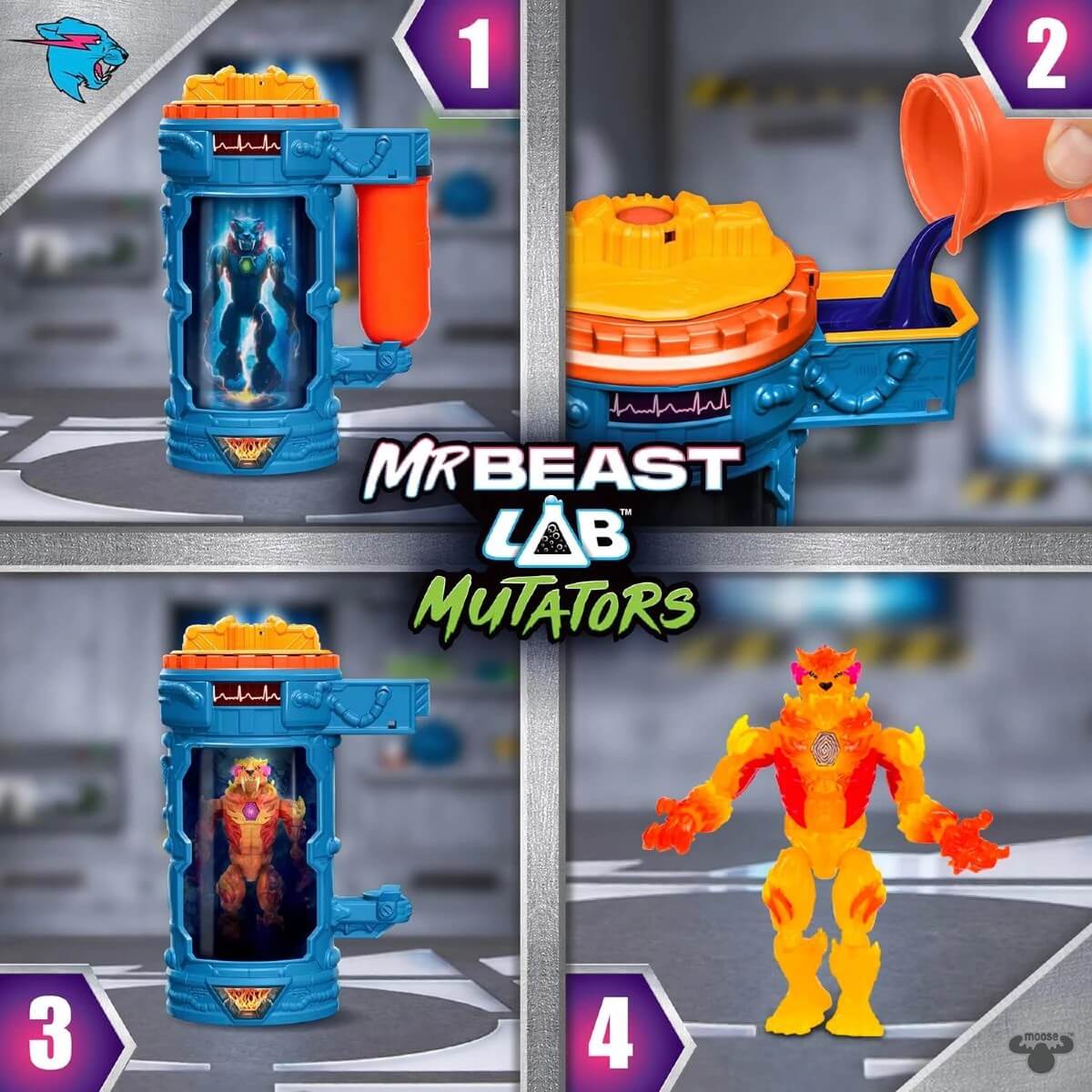 Mr Beast Lab Mutasyon Oyun Seti Fire Panther - Roket Oyuncak