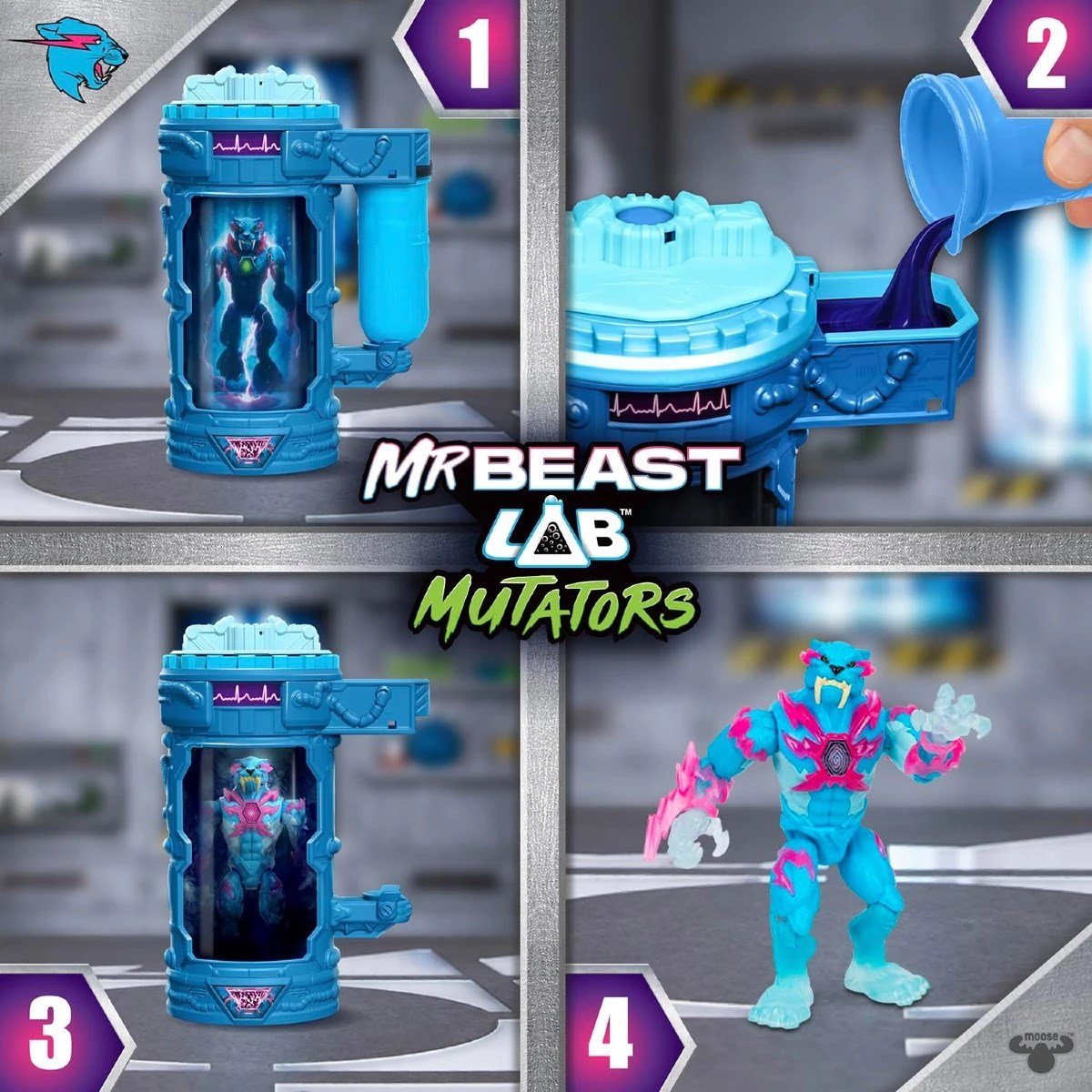 Mr Beast Lab Mutasyon Oyun Seti Lightning Panther - Roket Oyuncak
