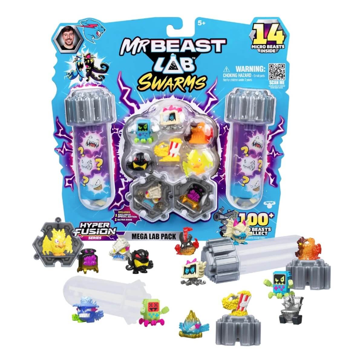 Mr Beast Lab Swarms Hyper Fusion 14’lü Figür Paketi BRT17000 - Roket Oyuncak