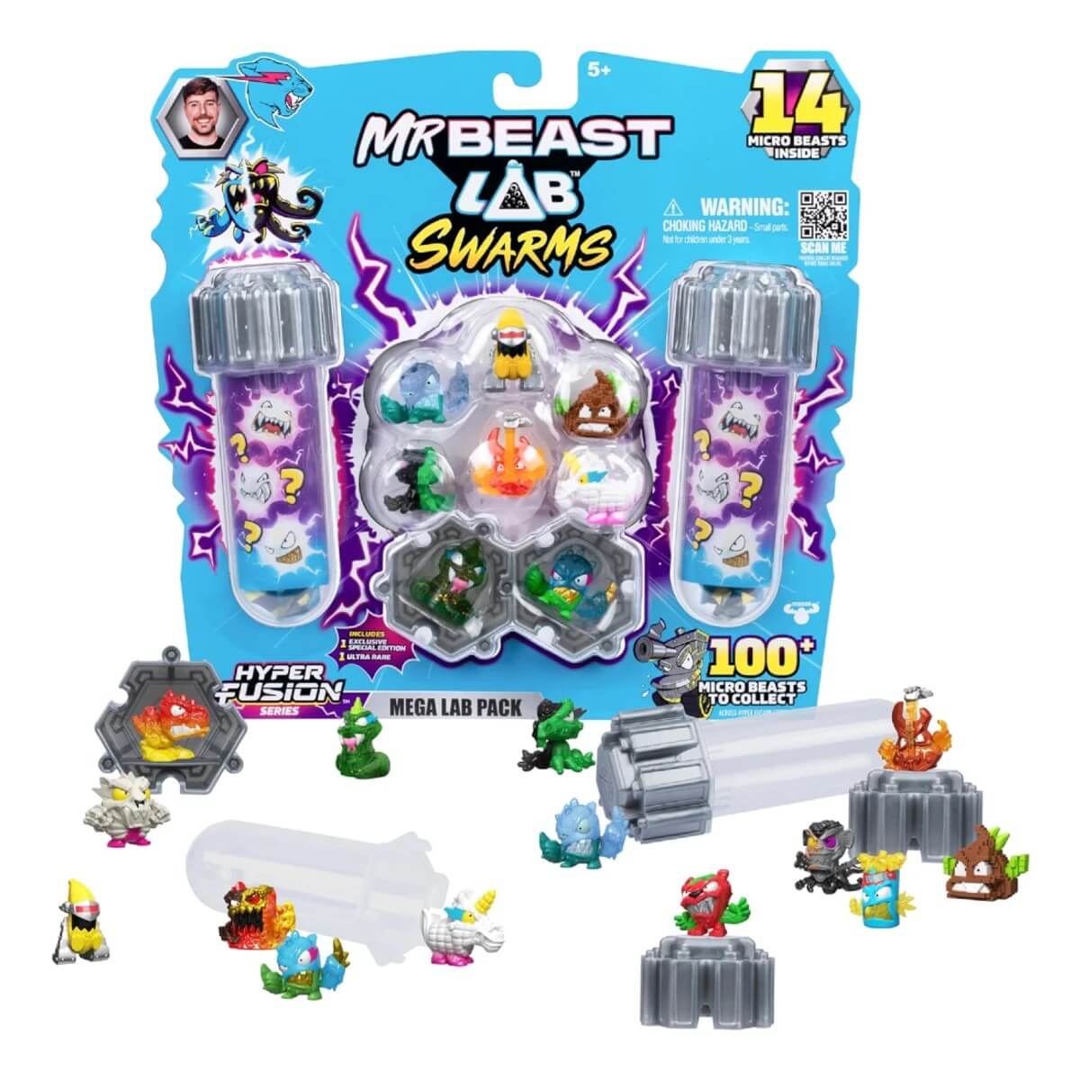 Mr Beast Lab Swarms Hyper Fusion 14’lü Figür Paketi BRT17000 - Roket Oyuncak