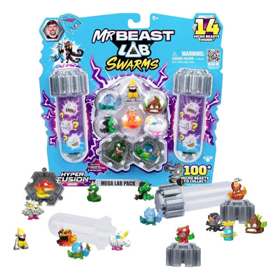 Mr Beast Lab Swarms Hyper Fusion 14’lü Figür Paketi BRT17000 - Roket Oyuncak