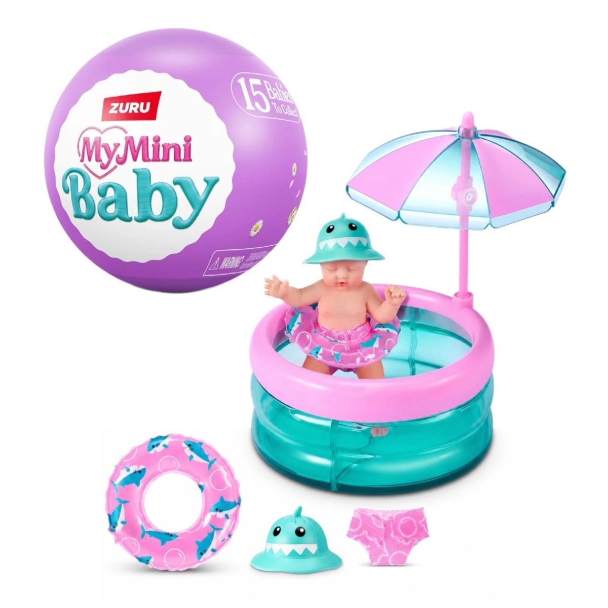 My Mini Baby Seri 2 Gerçekçi Bebek Ciltli Mini Figür, Sürpriz Aksesuarlar ve Tematik Oyun Seti İçeren Sürpriz Paket - Roket Oyuncak