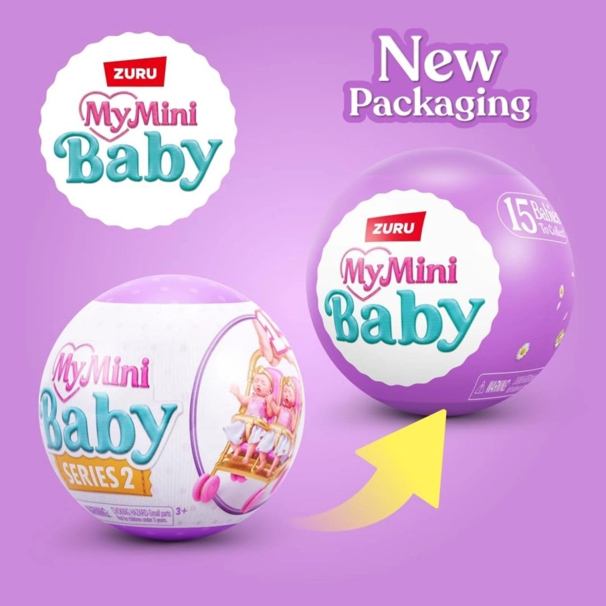 My Mini Baby Seri 2 Gerçekçi Bebek Ciltli Mini Figür, Sürpriz Aksesuarlar ve Tematik Oyun Seti İçeren Sürpriz Paket - Roket Oyuncak