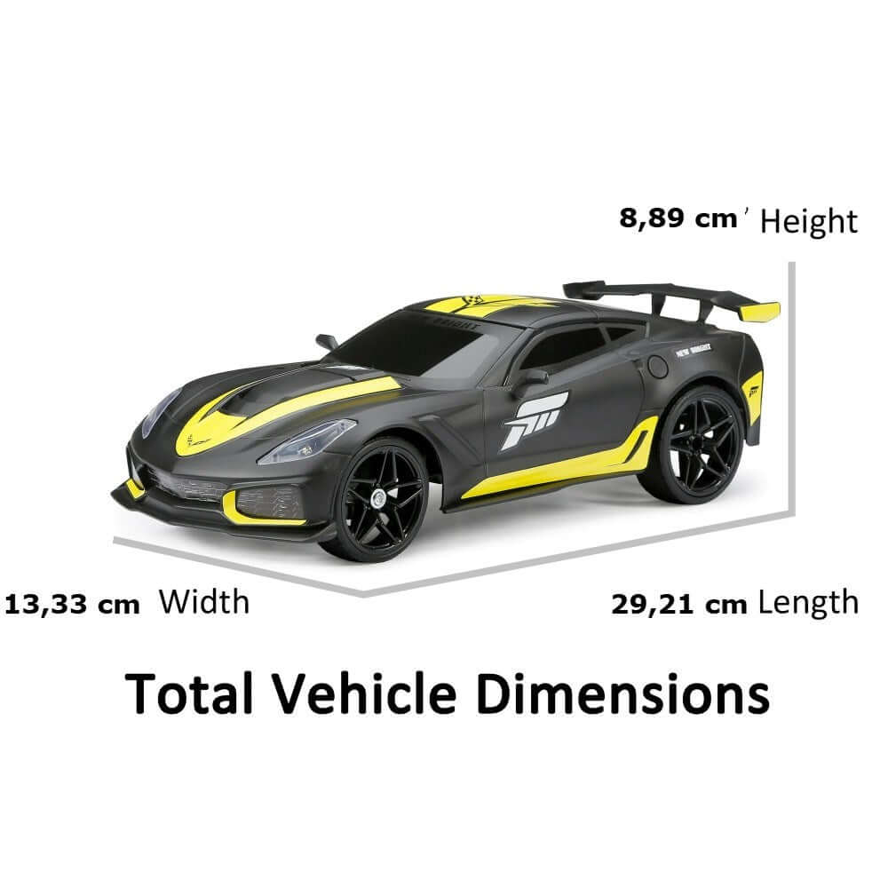 New Bright 1:16 Forza Motorsport Sesli ve Işıklı USB Şarjlı Uzaktan Kumandalı Araba Corvette Zr1 - Roket Oyuncak