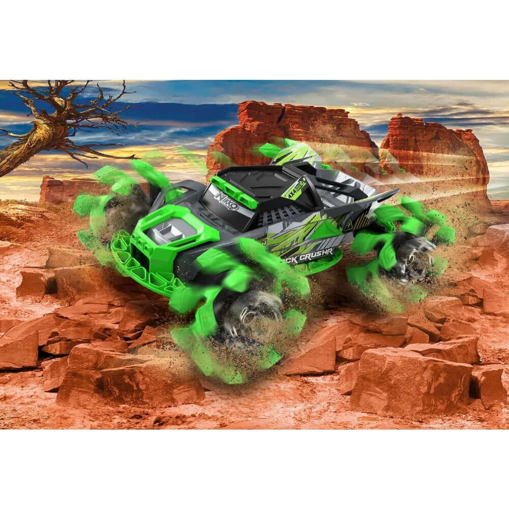 Nikko RC Rock Crushr 4WD 33 cm Techno Green - Roket Oyuncak
