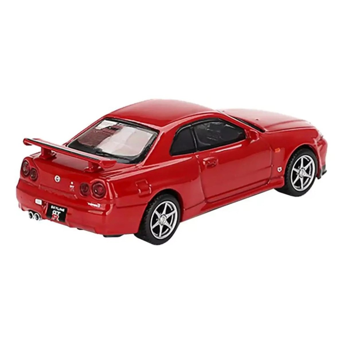 Nissan Skyline GT - R (R34) V - Spec Active Red 1:64 Diecast Model Araba - Roket Oyuncak