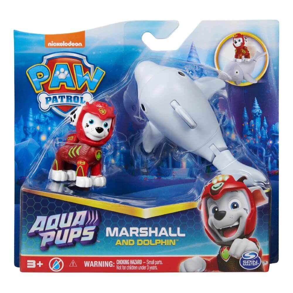 Paw Patrol Aqua Pups Kahramanlar Marshall And Dophin - Roket Oyuncak