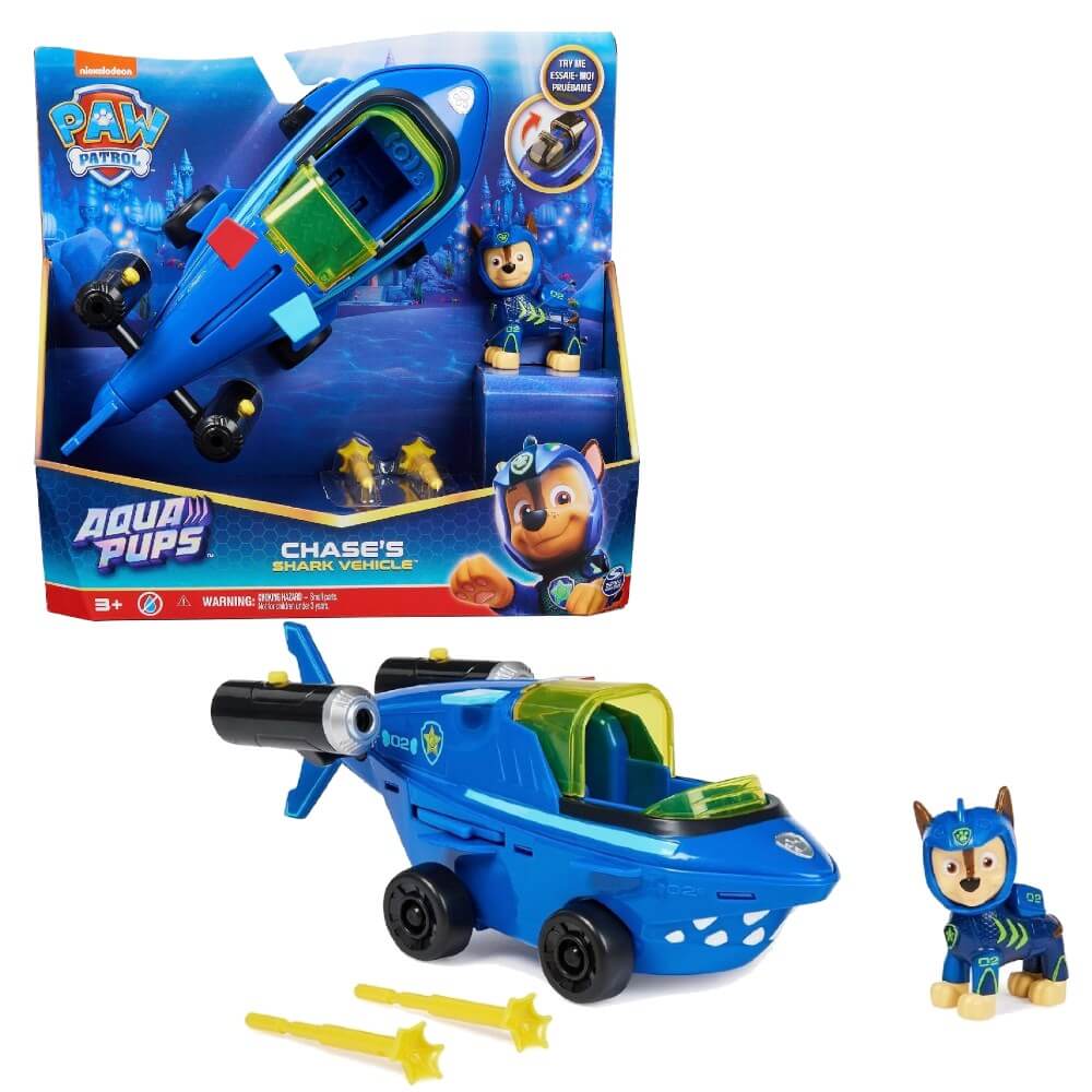 Paw Patrol Aqua Pups Temalı Araçlar Chase - Roket Oyuncak