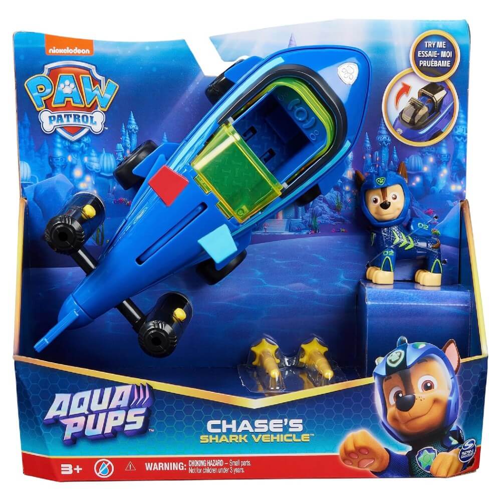 Paw Patrol Aqua Pups Temalı Araçlar Chase - Roket Oyuncak