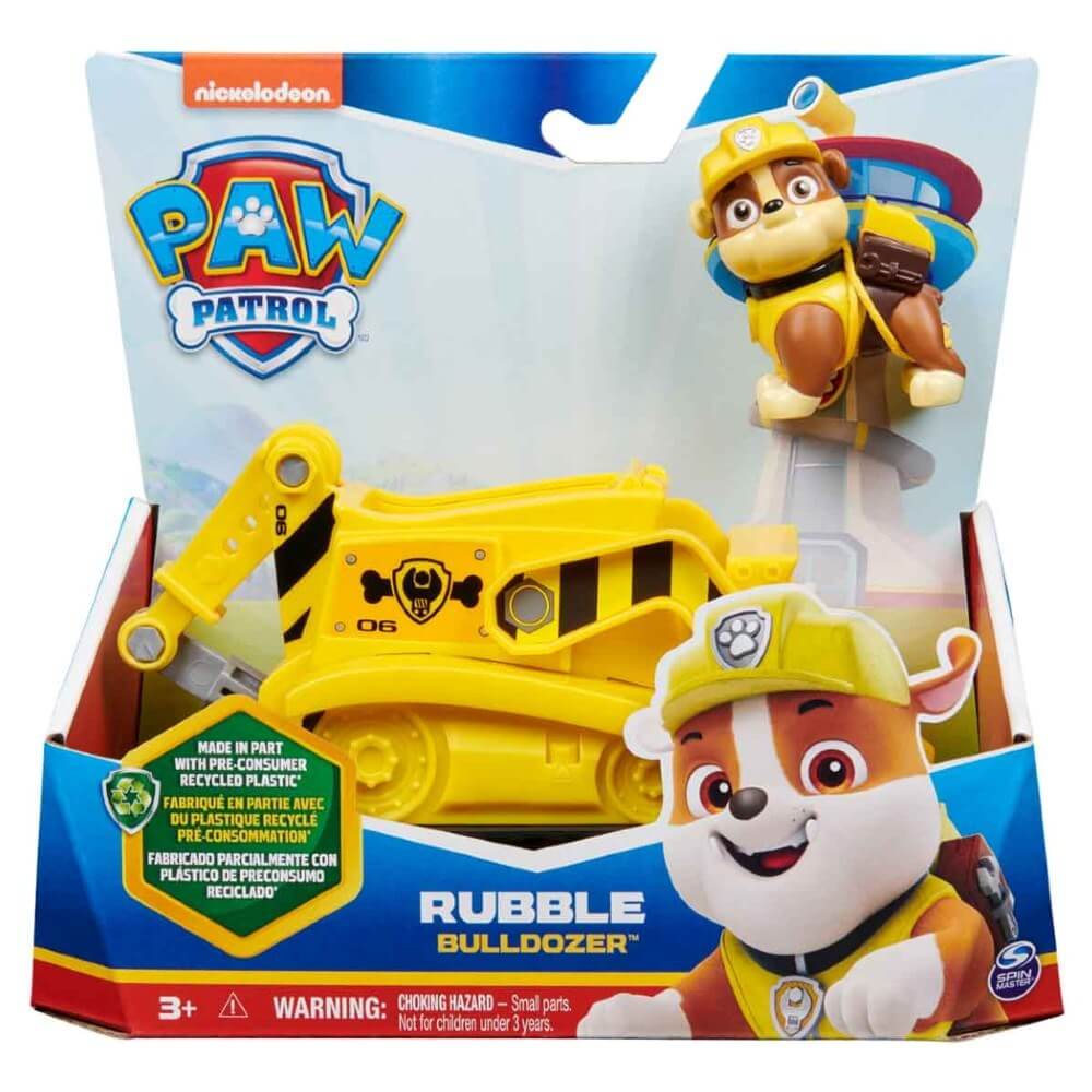 Paw Patrol Görev Aracı ve Kahramanlar Rubble Bulldozer - Roket Oyuncak