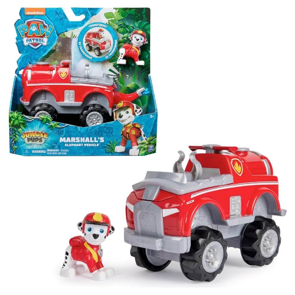 Paw Patrol Jungle Pups Temalı Araçlar Marshall - Roket Oyuncak