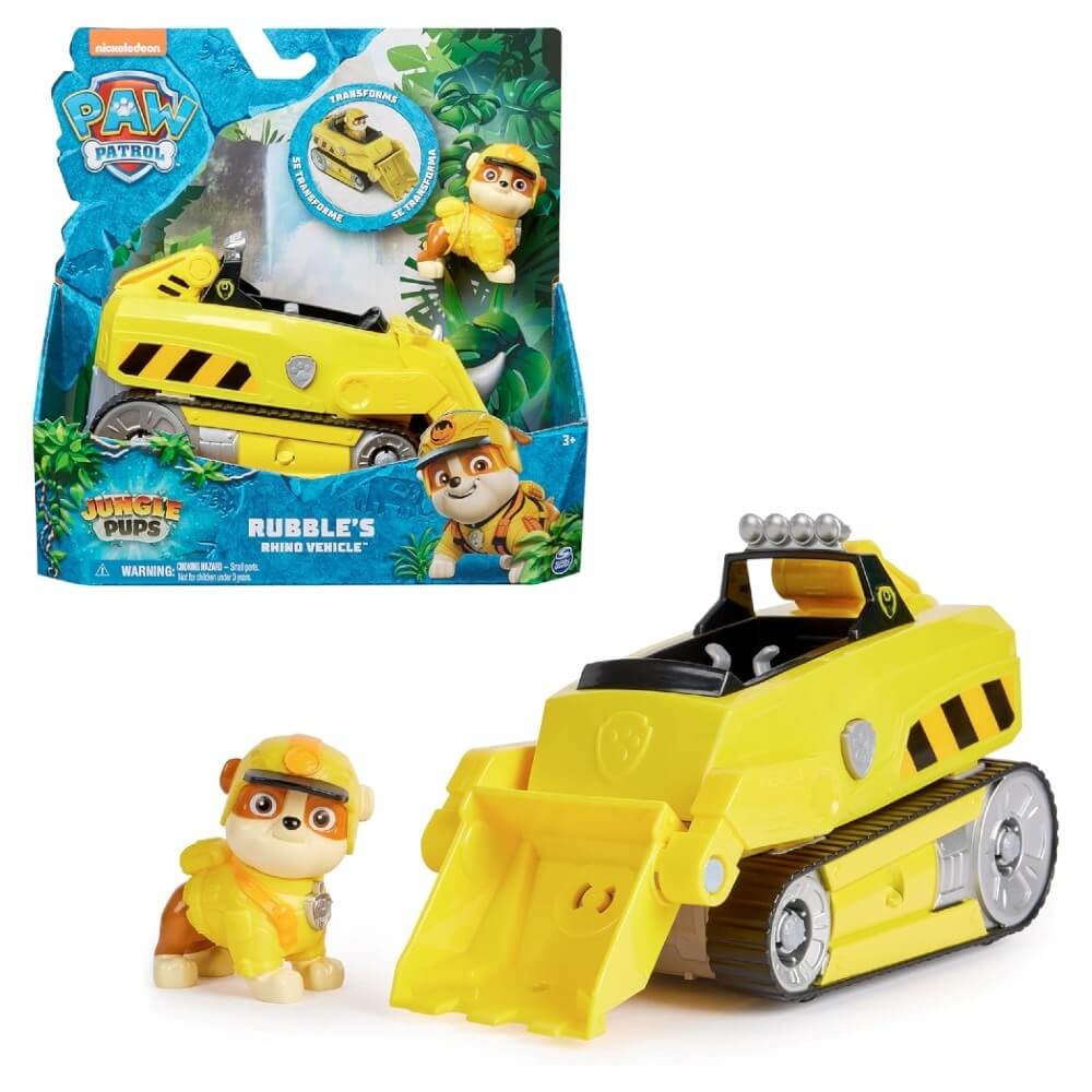 Paw Patrol Jungle Pups Temalı Araçlar Rubble - Roket Oyuncak