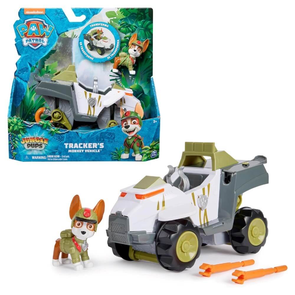 Paw Patrol Jungle Pups Temalı Araçlar Tracker - Roket Oyuncak