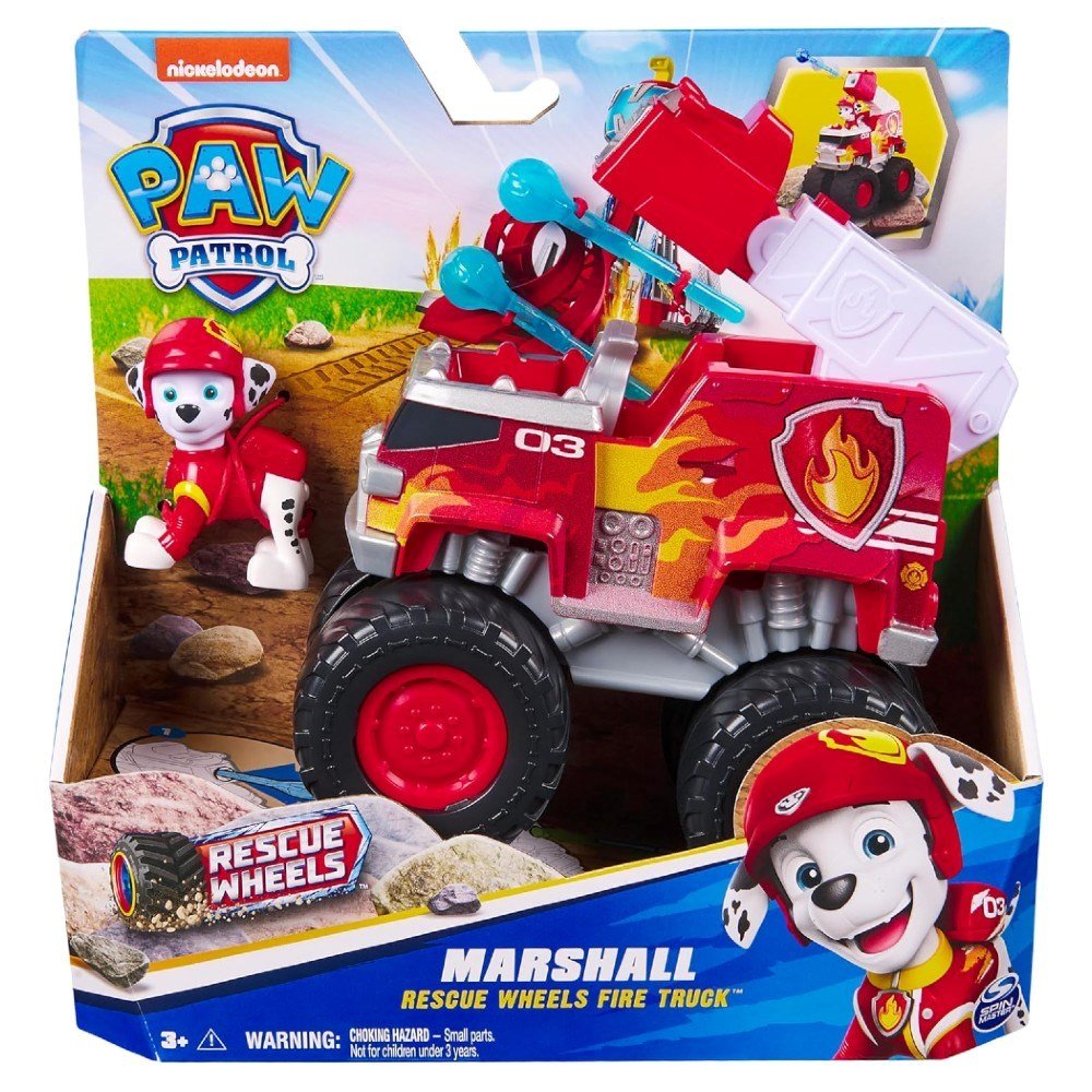 Paw Patrol Rescue Wheels Temalı Araçlar Marshall - Roket Oyuncak