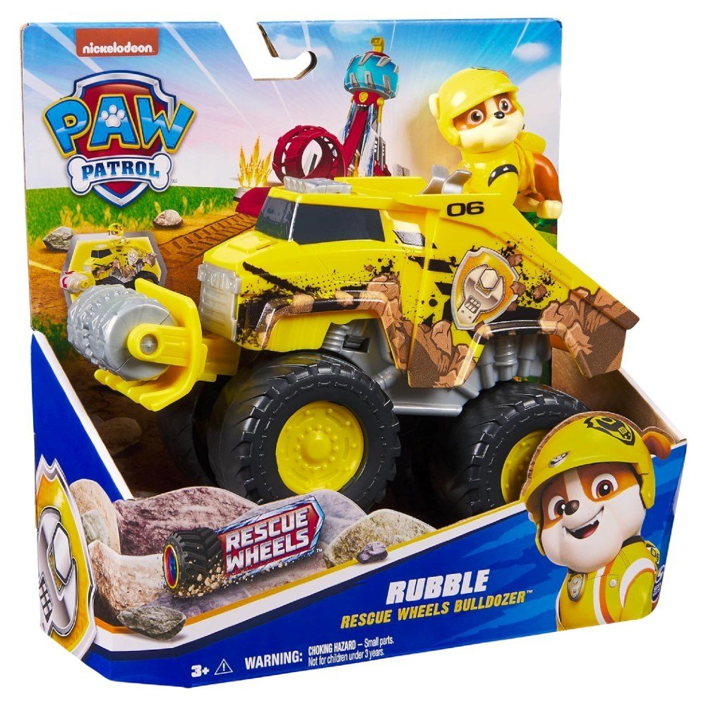 Paw Patrol Rescue Wheels Temalı Araçlar Rubble - Roket Oyuncak