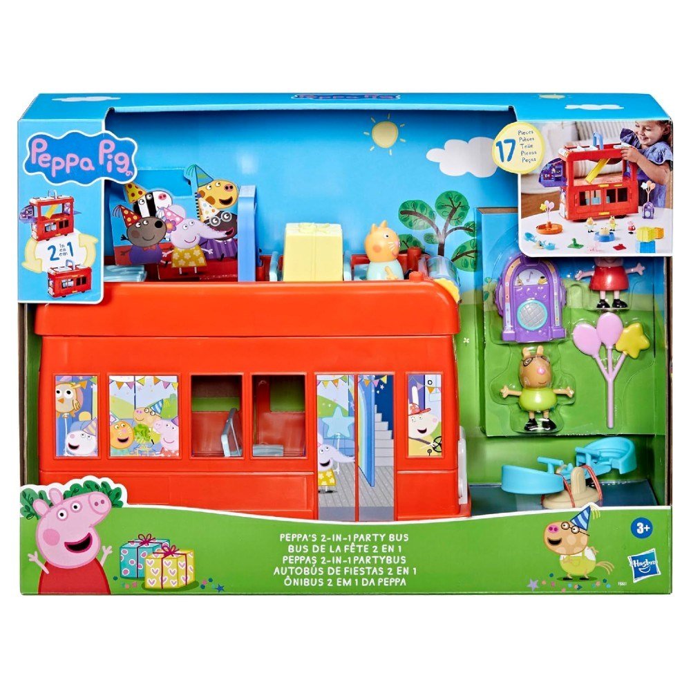 Peppa Pig 2in1 Parti Otobüsü Oyun Seti F8881 - Roket Oyuncak