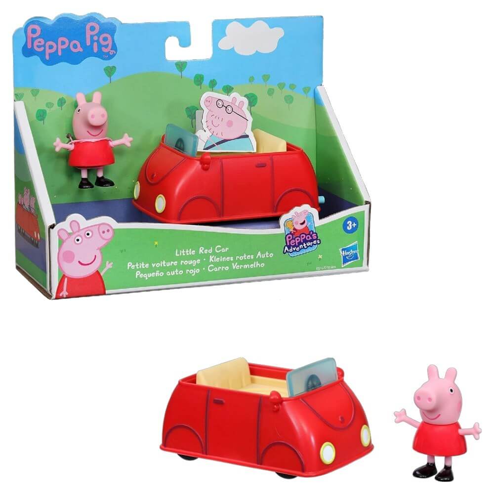 Peppa Pig Figür ve Araç Seti Peppa ve Kırmızı Araba F2212 - Roket Oyuncak